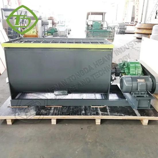 High Quality Fertilizer Mixer Machine Blender Organic Fertilizer Horizontal Compost Mixing Equipment for Sale