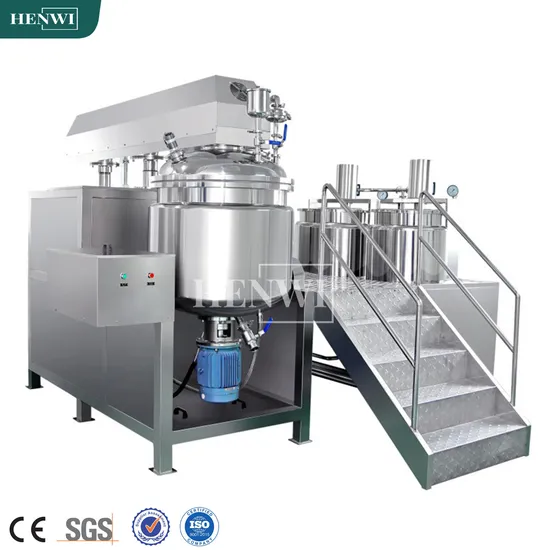 Split Type Homogenizer Mixing Machine Shampoo Body Lotion Sun Cream Vacuum Emulsifying Mixer
