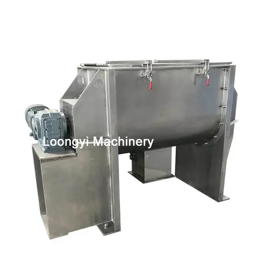 Horizontal Seasoning Coffee Epoxy Milk Powder Mixer Machine Chemical Mixing Equipment