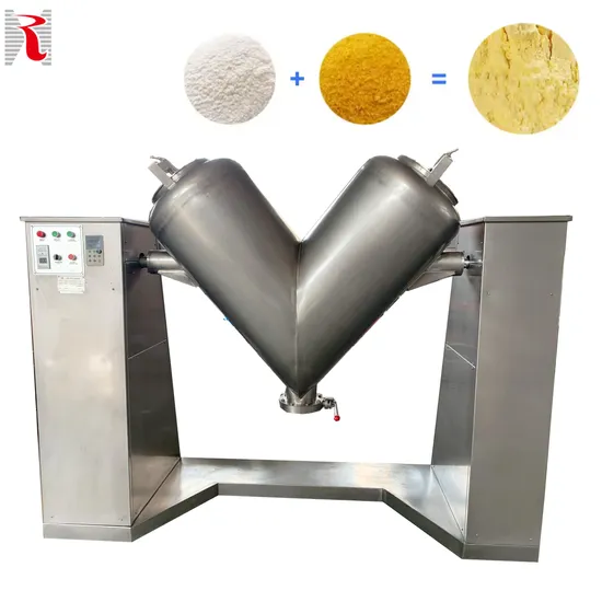 Vh-300 Mixer Equipment Industrial V Shape Blender Flour Mixing Machine Vertical Dry Powder Mixing High-Speed Mixer