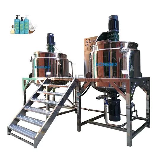 Hone 1000L Making Mixer Machinery China Factory Detergent Liquid Soap Production Manufacturers Line Shampoo