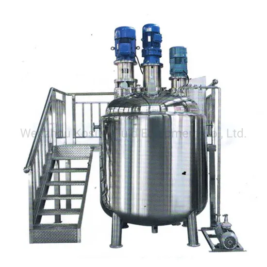 1000litre Vacuum High Speed Mixing Body Lotion Cream Conditioner Making Emulsifying Tank