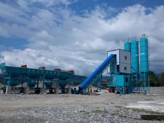 Hzs60 High Efficiency Skip Hopper Type Batching Plant Mixer