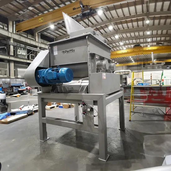 Horizontal Fluidized Zone Twin-Shaft Paddle Blender for Plaster Powder
