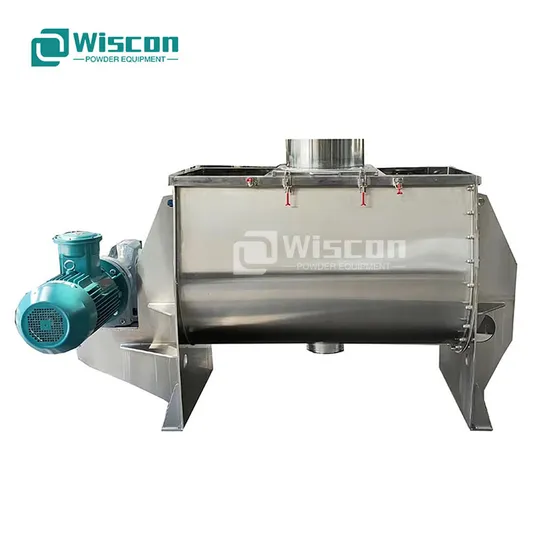 Wheat Flours and Starches Industrial Ribbon Blender Mixer Equipment for Powder Mixing