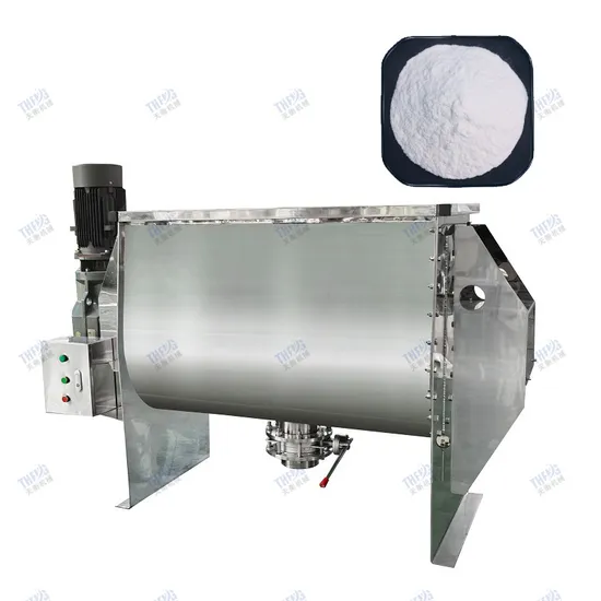 Horizontal Stainless Steel Soap Powder Cosmetic Powder Heating Mixer