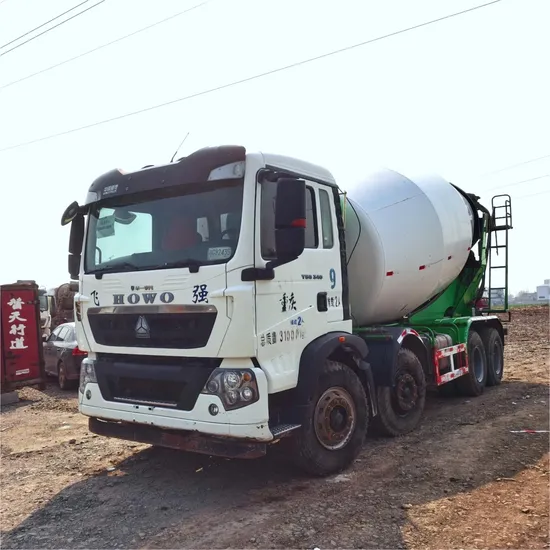 Used Sinotruk HOWO 340HP Engine Concrete Mixer Truck 12 Cubic Cement Transport Truck Sold as Second-Hand