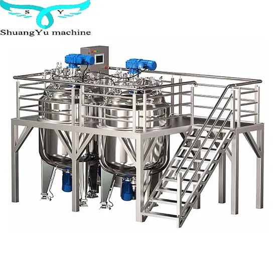 Stainless Steel Blending Tanks Shampoo Making Equipment