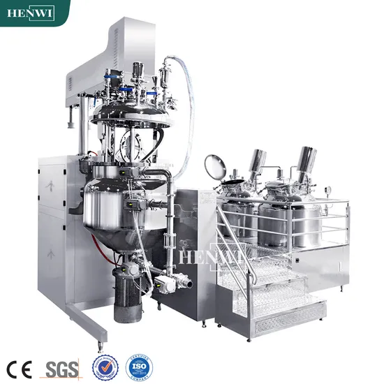 Face Cream Vacuum Homogenizing Emulsifier Cosmetic Ointment Mixing Tank Body Lotion Making Machine