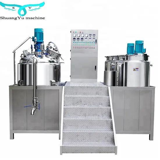 Vacuum Mixer Emulsion Homogenizer Machine for Body Cream Ointment