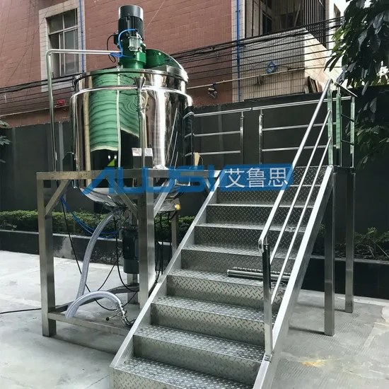 Industrial Blender Mixer Tank Liquid Soap Agitated Mixing Machine