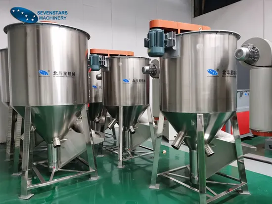 Sevenstars PPR Pellets Granules Scraps Color Vertical Dryer Mixer