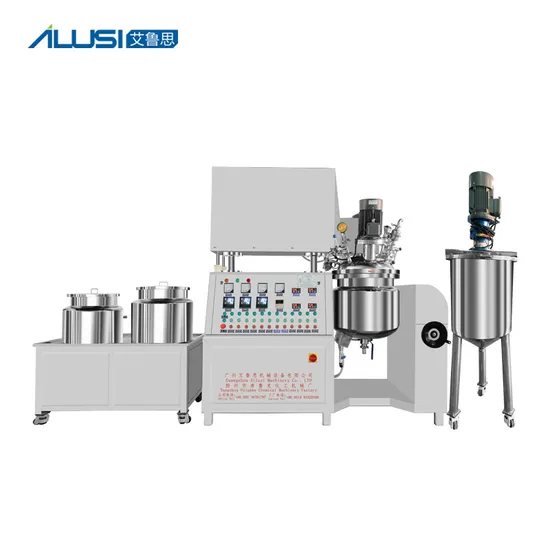 Ailusi Reactor High Shear Mixer Stainless Steel Paste Vacuum Emulsifier Body Lotion Cosmetic Toothpaste Toothpaste Making Machine