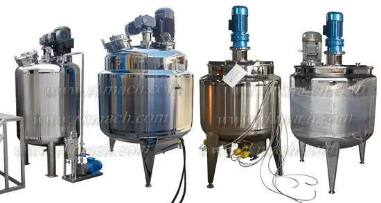 Steam Jacketed Mixing Tank with Half Pipe Coil Heating Jacket for Steam