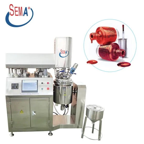 200-500L Body Lotion Emulsifier Mixer Cosmetic Toothpaste Vacuum Emulsifying Mixer