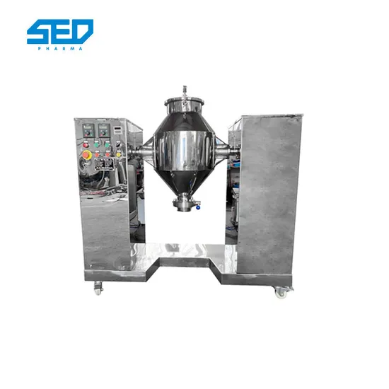 Double Cone Industrial Rotary Dry Powder Mixer Chemical Mixing Equipment