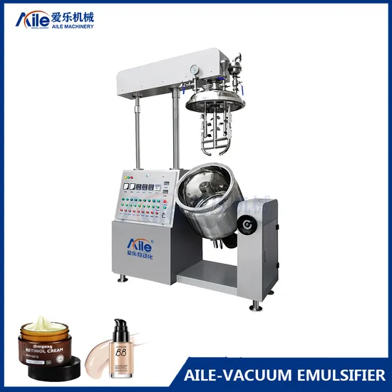 Al-Sjrhj Vacuum Homogenizer Lotion Sunburn Creamheating Mixing Tank Emulsifying Mixer Machine