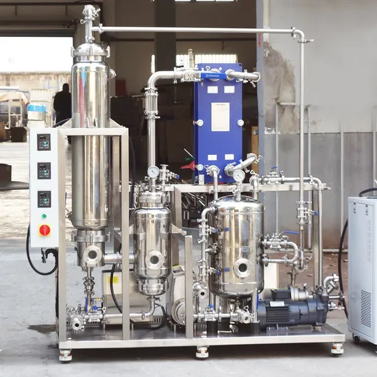 Lab Essential Oil Distiller Wiped Film Molecular Distillation Machine