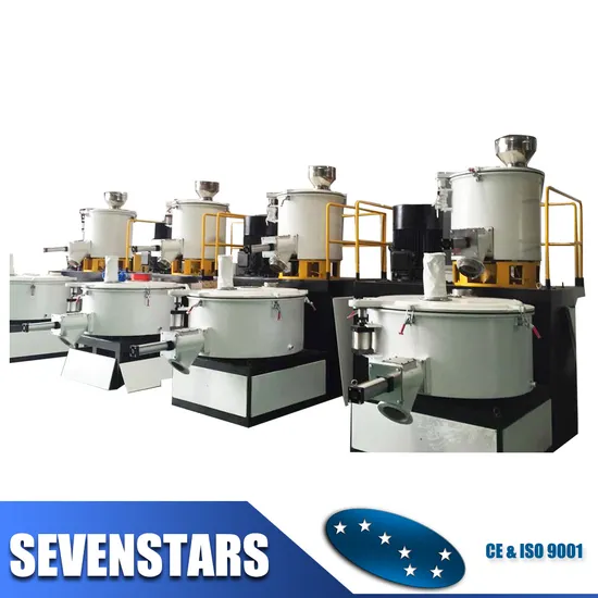 Plastic High Speed PVC Powder Turbo Cooling and Heating Mixer Unit