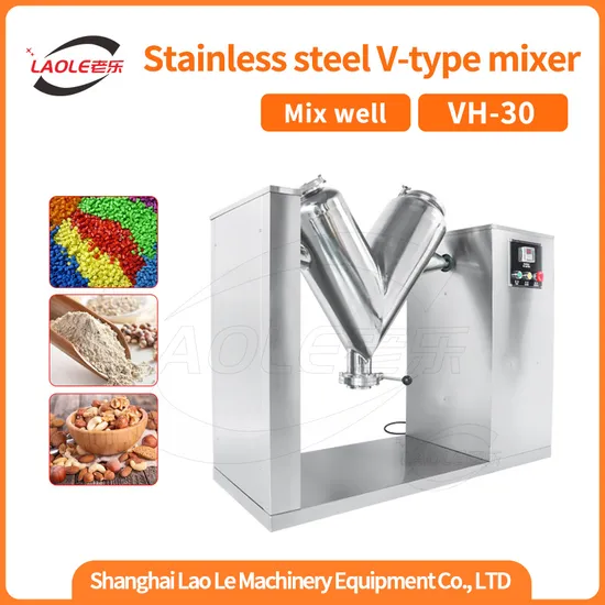 Vh-30 Manually Operated Mini Mixer and Blender Efficient Dry Powder Mixer Machine