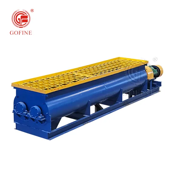 Double-Shaft Paddle Horizontal Dry Powder Compound Organic Fertilizer Mixer