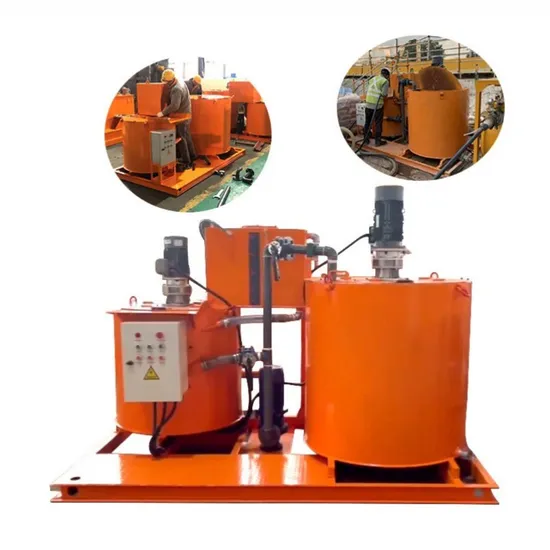 Utilities Mining Marine Construction Equipment High Speed Grout Mixer and Agitator