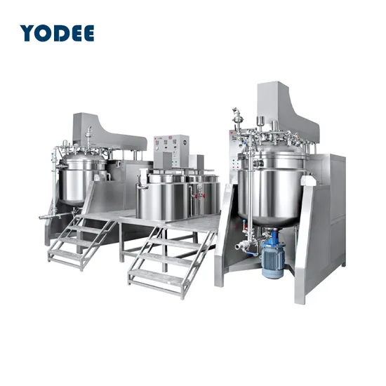 Ointment Vacuum Toothpaste Paste Emulsifier Mixer Industrial Vacuum Cosmetic Body Cream Mixing Tank Homogenizer
