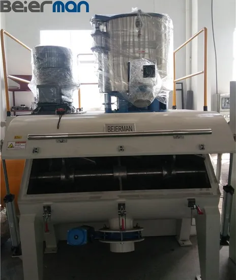 SRL-W300/1000 Plastic PVC CPVC UPVC Powder High Speed Horizontal Heat/Cool Mixing Equipment Factory Good Price