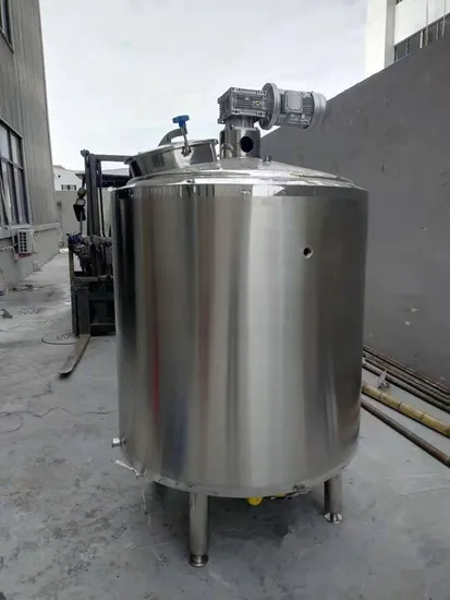 1000L 2000L Stainless Steel Steam Heating Jacketed Cooking Mixing Tank
