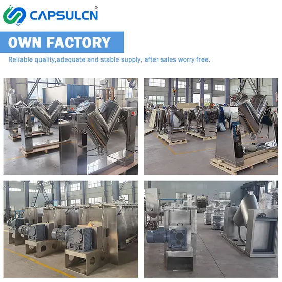 Capsulcn V-Type Chemical Mixer Industrial V20 Shape Pharmaceutical Lab Dry Powder Mixer