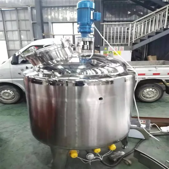 Stainless Steel Double Jacketed Insulation Pressure Mixing Stirring Tank Price