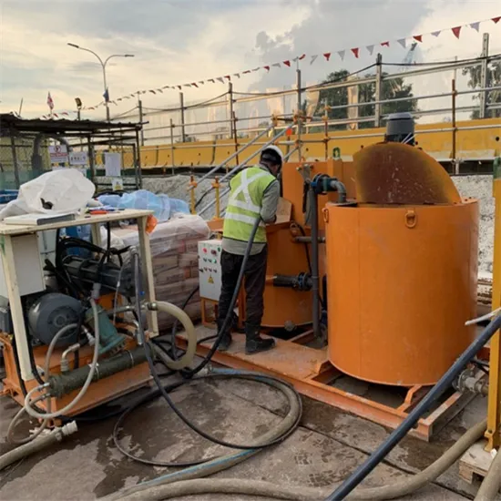 Hot Sale Cement Grout Mixer with Agitator Machine for Construction
