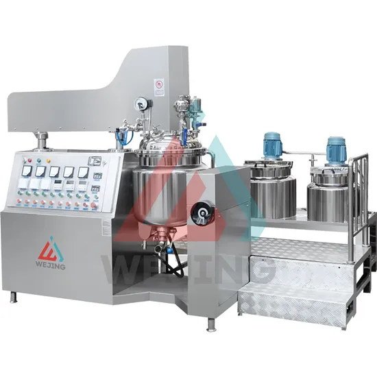 Cosmetic Cream Skin Care Products Fixed Homogeneous Vacuum Mixing Emulsifier Vacuum Emulsifier Machine