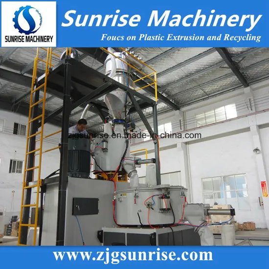 Plastic Powder PVC Spc High Speed Compounding Turbo Mixer