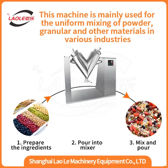 Vh-100 High Speed Wet Detergent Powder Barrel Type Pharmacy Mixer Machine