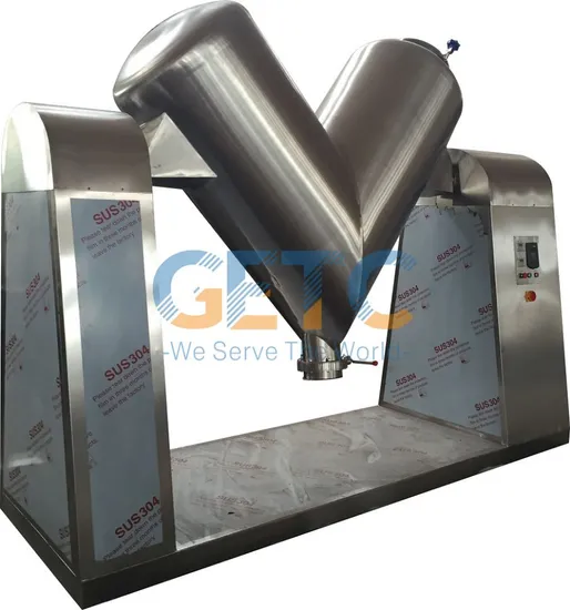 SUS V -Type Double Cone Mixer Blender Mixing Machine for Pharmaceutical Chemical Food
