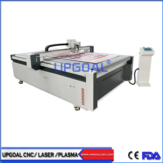 Automatic Feeding CCD Mark DOT CNC Knife Cutting Machine with V Slot Knife/Drag Knife/Creashing Knife/Kiss Cut Knife