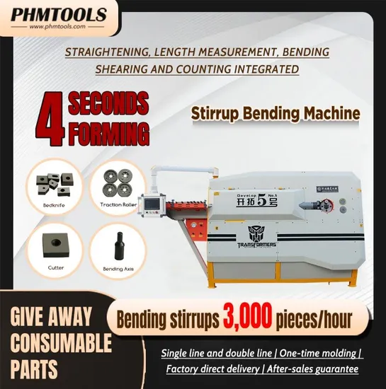 Develop No. 5 CNC Stirrup Bending Machine Wire Automatic Rebar Bender Machine