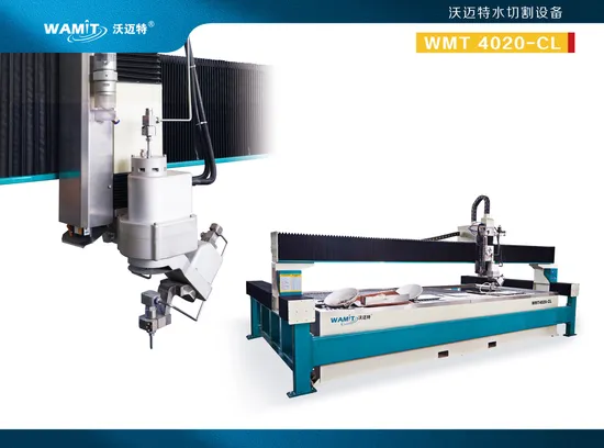 Wamit 3000*2000mm 5 Axis 3D Cutting Igems Metal Carbon Steel Water Jet Equipment Cutting Machine
