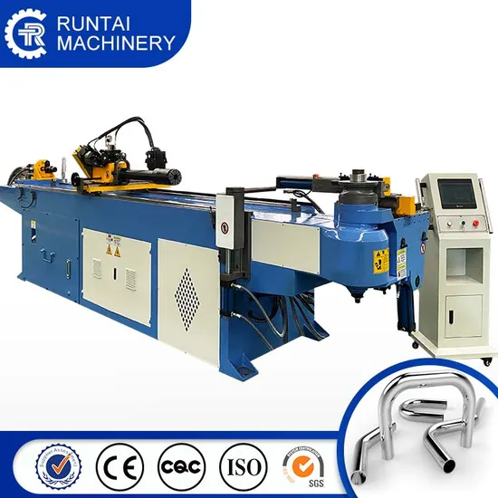 Rt-75CNC Automatic Hydraulic 3D Tube Bender Exhaust Metal Stainless Steel 3 Axis Pipe Rolling and Pipe Bending Machine