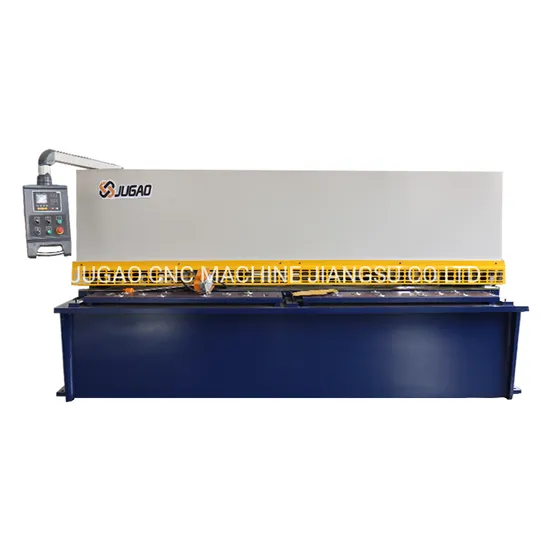 Jugao Hydraulic Metal CNC Swing Beam Shearing Machinery Iron Plate Cutting Machine