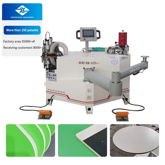 PVC MDF Full Automatic Curve Banding and Trimming Machine China Woodworking Machine