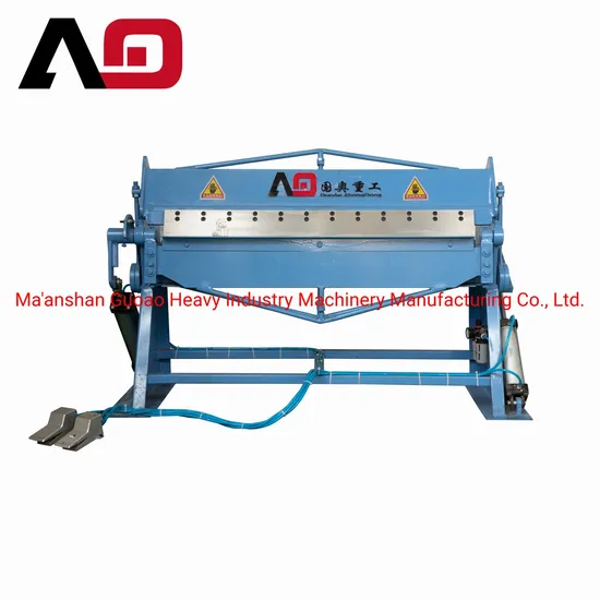 1000mm Sheet Metal Press Brake Pneumatic Folder Manual Pneumatic Folding Machine