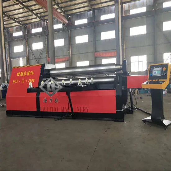Dobladora De Metal Automatic Plate Rolling Machine 4 Rolls