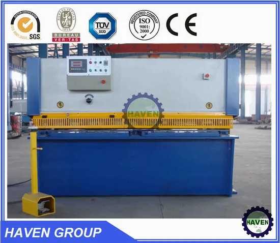 CNC Hydraulic Swing Beam Shearing and Cutting Machine QC12K-16X4000