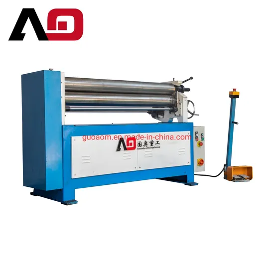 Guoao Made HVAC Duct Forming Electric Galvanized Metal Sheet Steel Plate Rolling Machine