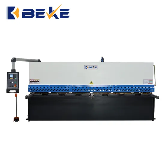 QC12K Hydraulic Swing Beam Guillotine Shearing Machine with Backgauge Support
