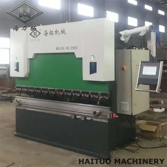 Wc67y-80t2500 Estun E21 Hydraulic Press Brake CNC Plate Bending Machine