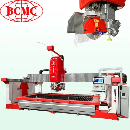 2025 Bcmc Multi-Functional 5 Axis CNC Saw Jet High Pressure Water Cutting Machine with 5 Axis CNC Bridge Stone Saw Counter Top Machining Sawjet Machine
