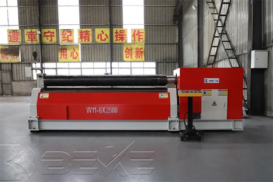Beke W11-8*2500mm Series Rolling Machine 3-Roller Metal Plate Rolling Machine
